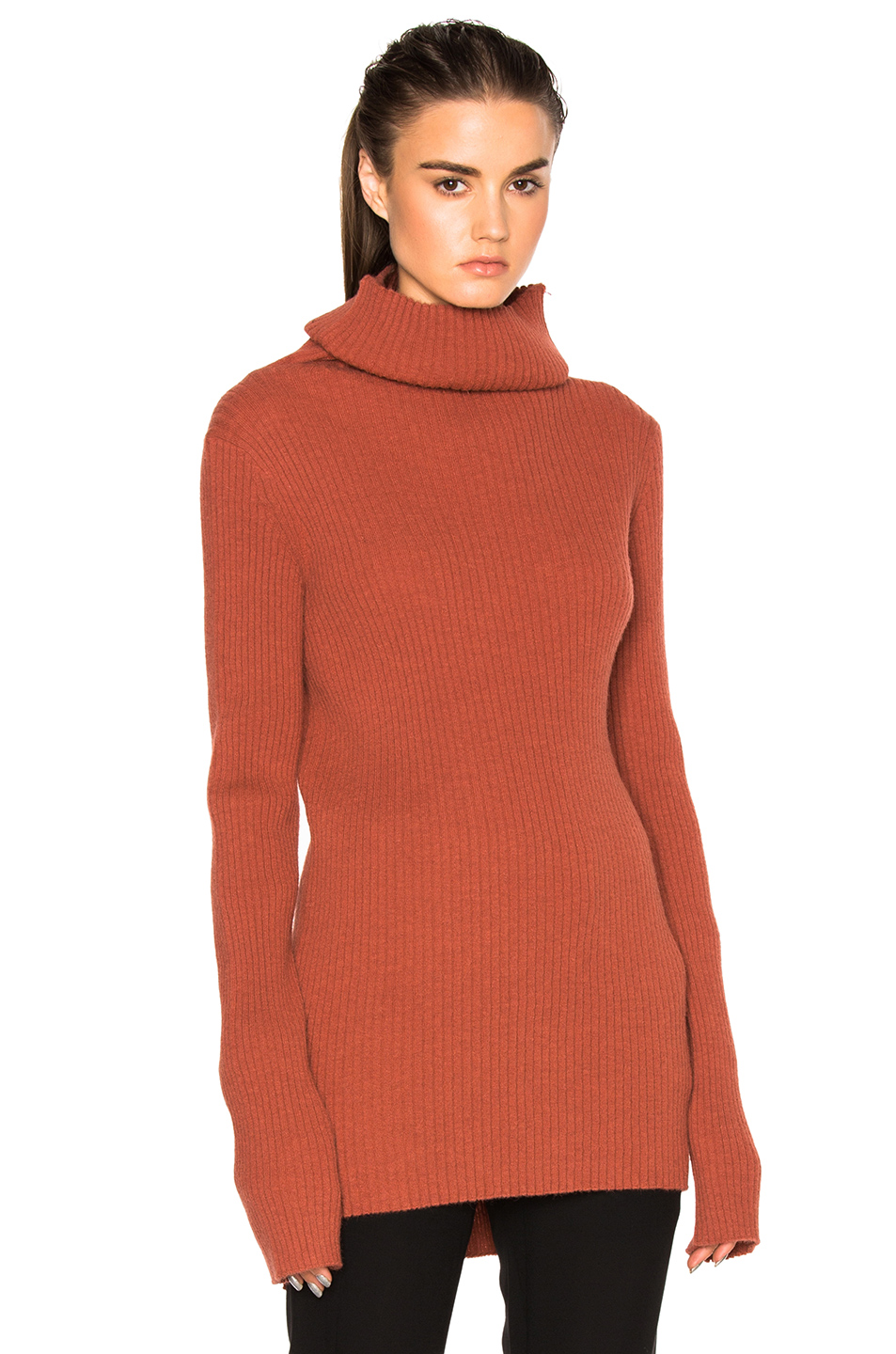 Ann Demeulemeester Turtleneck Sweater In Rusty | ModeSens