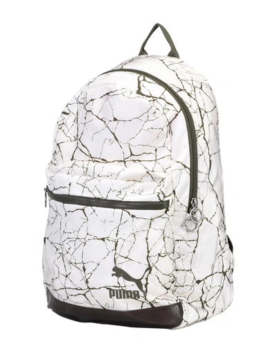 Puma Backpack & Fanny Pack In Ivory