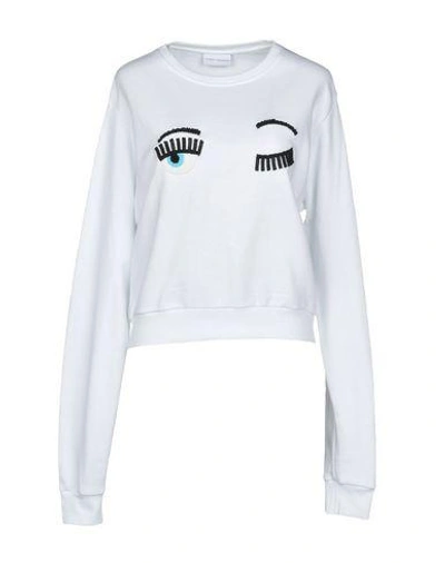 Chiara Ferragni Sweatshirts In White