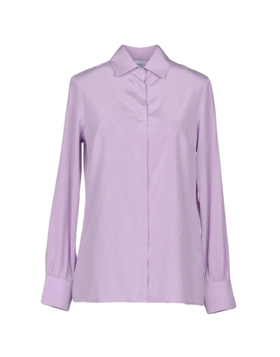Aglini Solid Color Shirts & Blouses In Pink