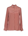 Aglini Solid Color Shirts & Blouses In Pastel Pink
