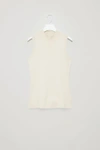 Cos Cotton-silk Vest Top In Beige