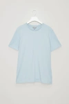 Cos Round-neck T-shirt In Blue