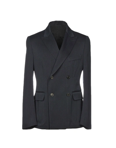 Kent & Curwen Suit Jackets In Dark Blue