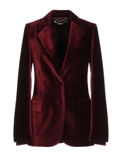 Stella Mccartney Suit Jackets In Maroon