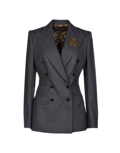 Dolce & Gabbana Blazer In Grey