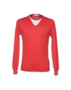 Authentic Original Vintage Style Sweater In Red