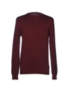 Zanone Sweaters In Brick Red