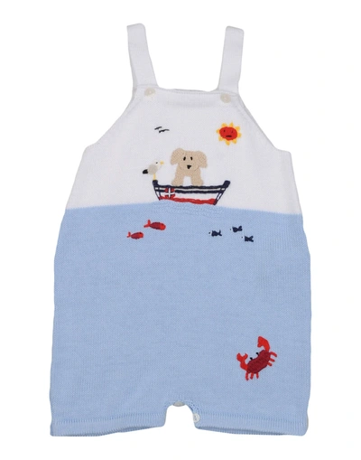 Dolce & Gabbana Baby Dungarees In Sky Blue