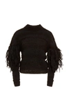 Ulla Johnson Delma Fringe Pullover In Black