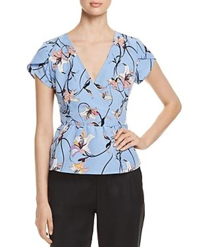 Vero Moda Cannes Floral-print Top In Vista Blue