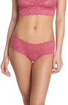 Cosabella Never Say Never Hottie Lace Hotpants In Plum Blossom