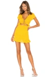 By The Way. Mercy Polka Dot Dress In Yellow