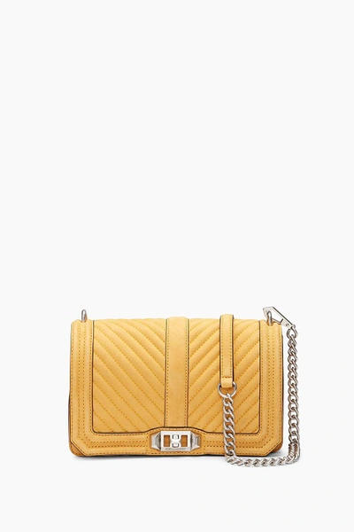 Rebecca Minkoff Chevron Quilted Love Crossbody In Leather Color