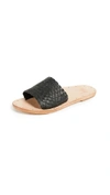 Beek Osprey Slide Sandals In Black/nat