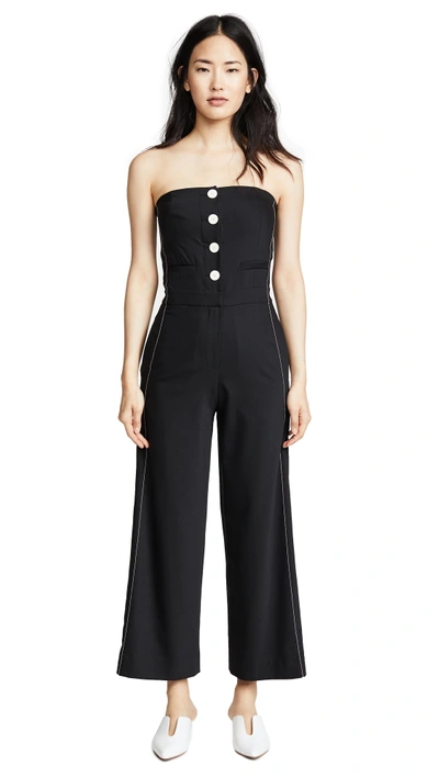Edition10 Strapless Jumpsuit In Black