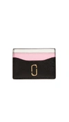 Marc Jacobs Snapshot Card Case In Black/baby Pink