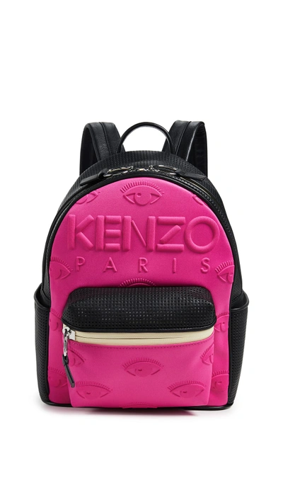 Kenzo Kanvas Backpack In Deep Fuschia