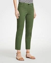 Ann Taylor The Petite Crop Pant - Curvy Fit In Soft Olive Grove