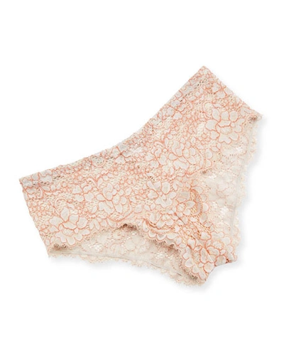 Cosabella Pret A Porter Lace Boyshorts In Gray/moon Ivory