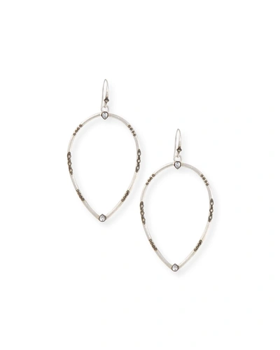 Armenta New World Open Pear Drop Earrings In Silver