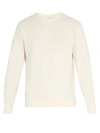 Sunspel - Crew Neck Cotton Jersey Sweatshirt - Mens - Cream