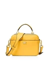 Michael Kors Double Zip Crossbody In Sunflower Yellow/gold