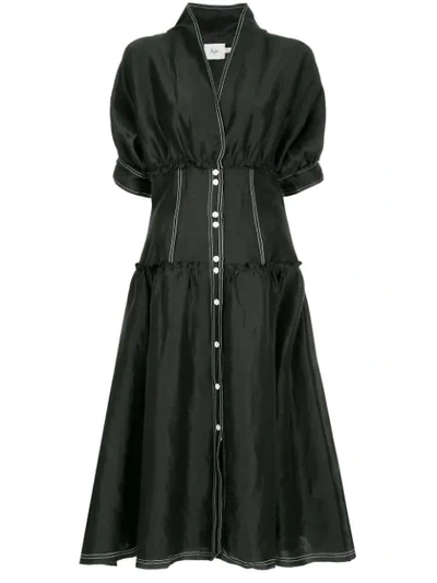 Aje Isotoma Flared Corset Dress - Black