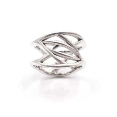 Anna Machado Jewelry Leaves On Two Sides Ring