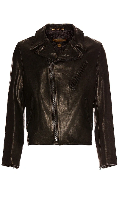 Schott Raven Lambskin Perfecto In Black