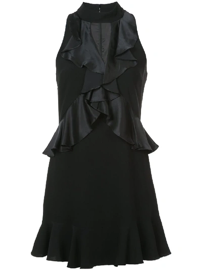 Cinq À Sept Cinq A Sept Ruffle Trim Mini Dress - Black