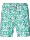 Capricode Printed Swim Shorts - Green