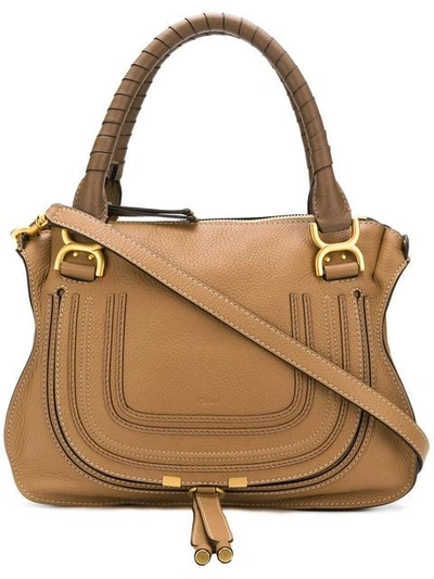 Chloé Marcie Medium Tote In Brown