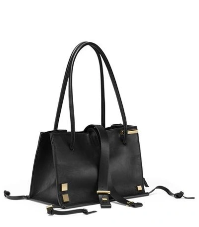 Stuart Weitzman The Shopping Tote Large In Black Leather