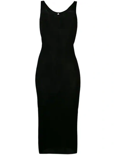 Humanoid Bodycon Midi Dress - Black