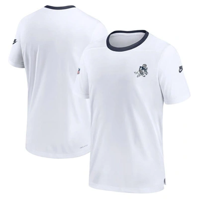 Nike Dallas Cowboys Coach  Men's Dri-fit Nfl Top In White
