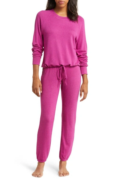 Ugg Gable Knit Pajama Set In Solferino Pink