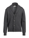 Filippo De Laurentiis Man Cardigan Lead Size 46 Merino Wool In Grey