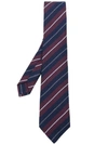 Kiton Striped Tie - Blue