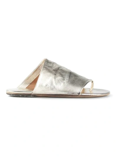 Marsèll Thong Strap Sandals In Metallic