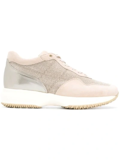 Hogan Lace-up Sneakers In Neutrals