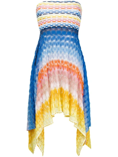 Missoni Asymmetric Strapless Beach Dress