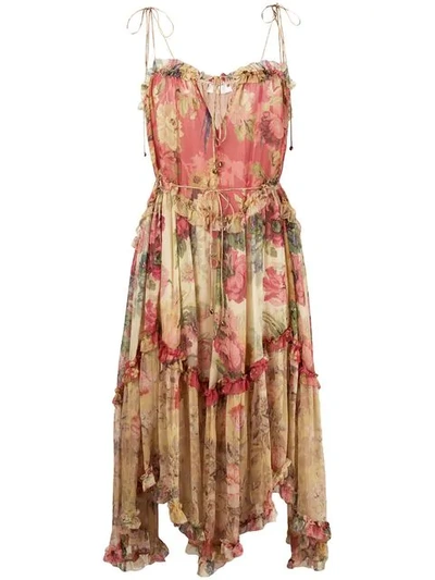 Zimmermann Float Midi Dress In Multicolour