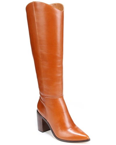 Franco Sarto Ticada Leather High Shaft Boot In Brown