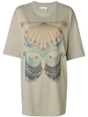 Chloé Oversized Graphic Print T In Grey