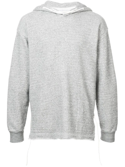 Homecore Long-sleeve Fitted Hoodie In Grey