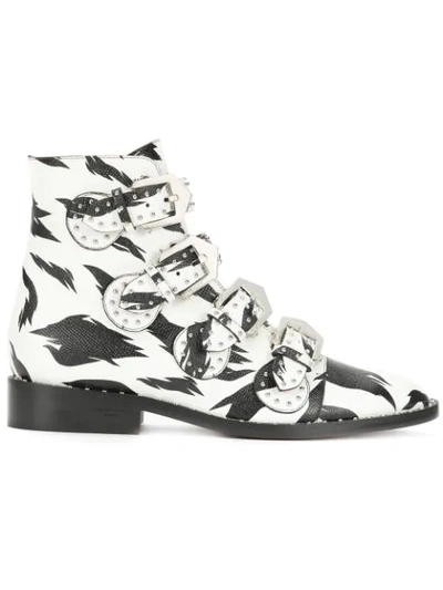 Givenchy Printed Elegant Boots - White