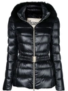 Herno Fur Hood Puffer Jacket In 9300 Black