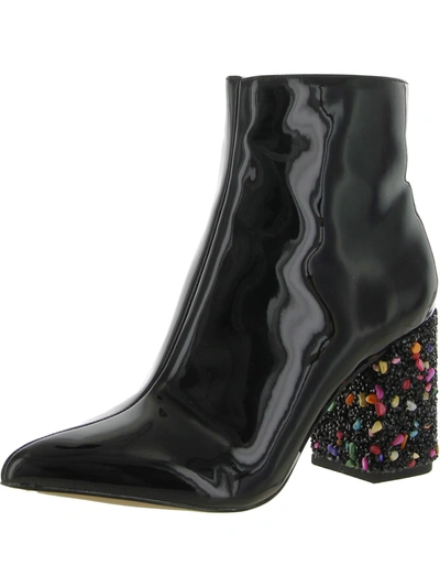 Betsey Johnson Kassie Womens Fashion Ankle Boots In Black