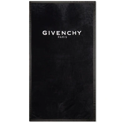 Givenchy Embroidered Logo Towel In Black